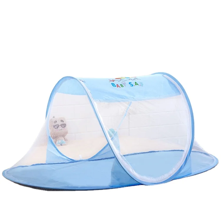
Popular Lovely Fabric Mesh Quality Portable Foldable Canopy Baby Bed Mosquito Net Wholesale 