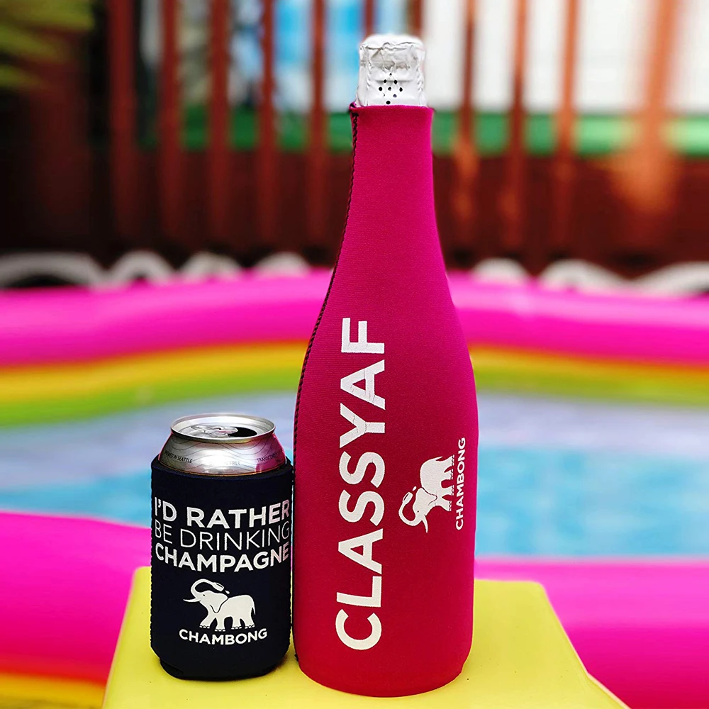 neoprene champagne bottle wine coolers