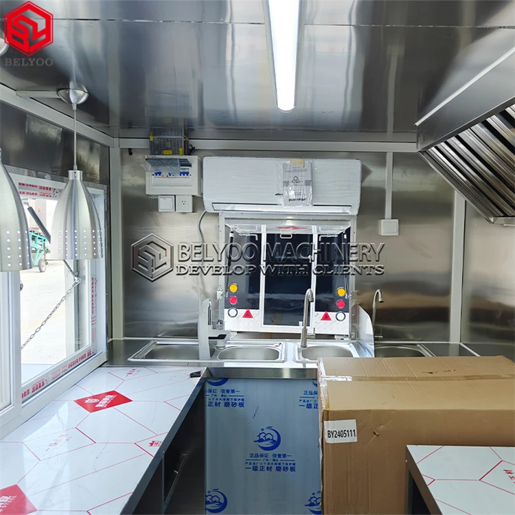 Customizable Mobile Bar Taco Ice Cream Pizza Truck Food Trailers Fully Equipped