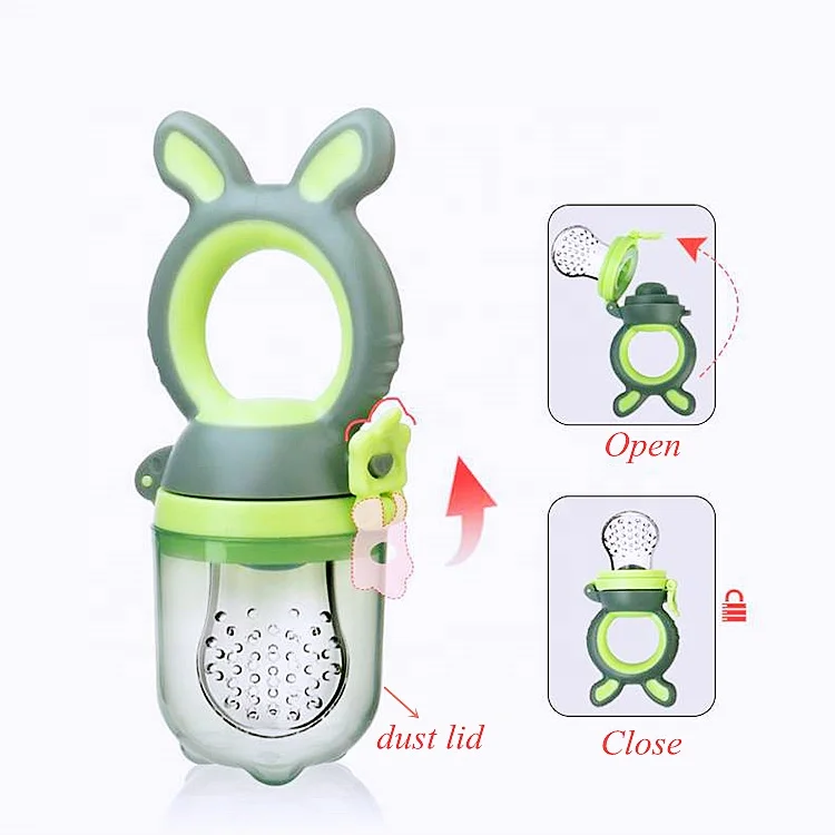 Kids Silicone Food Fruits Bowls Feeding Set Infant Teething Toys Fresh Nibbler Nipple Baby Feeder Pacifier