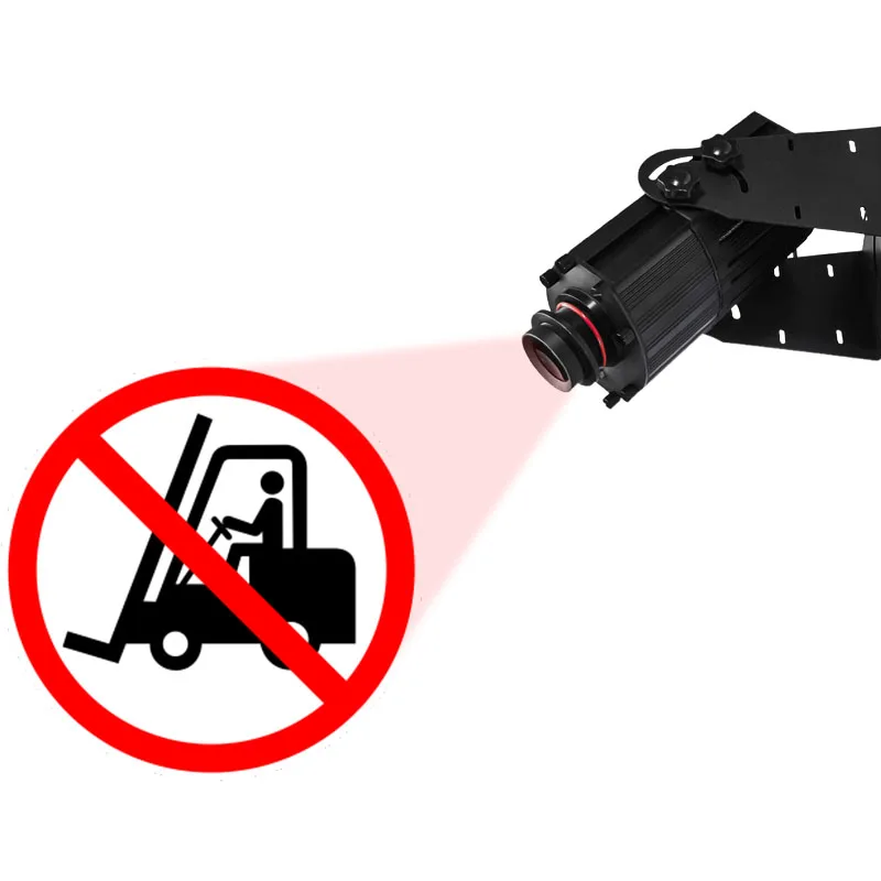 Industrial Virtual Safety Warning Signs Projector 150W/240W/300W Gobo Projector Lighting for Warehouse Workshop