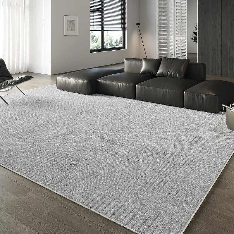 Simple modern style faux cashmere carpet suitable for multiple scenes pet-friendly easy to clean customizable patterns A
