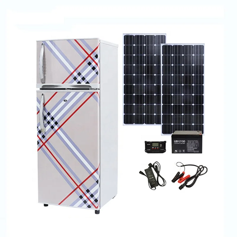 98L AC/DC Solar Powered Refrigerator with Battery and Solar Panel Combo
