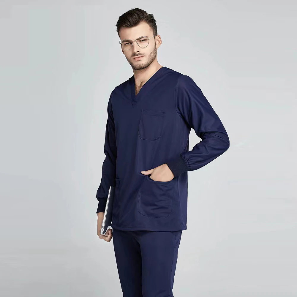 blusas medicas Hospital Uniforms Medical Scrubs Nurse Long Sleeve Jacket Scrub Suit For Women