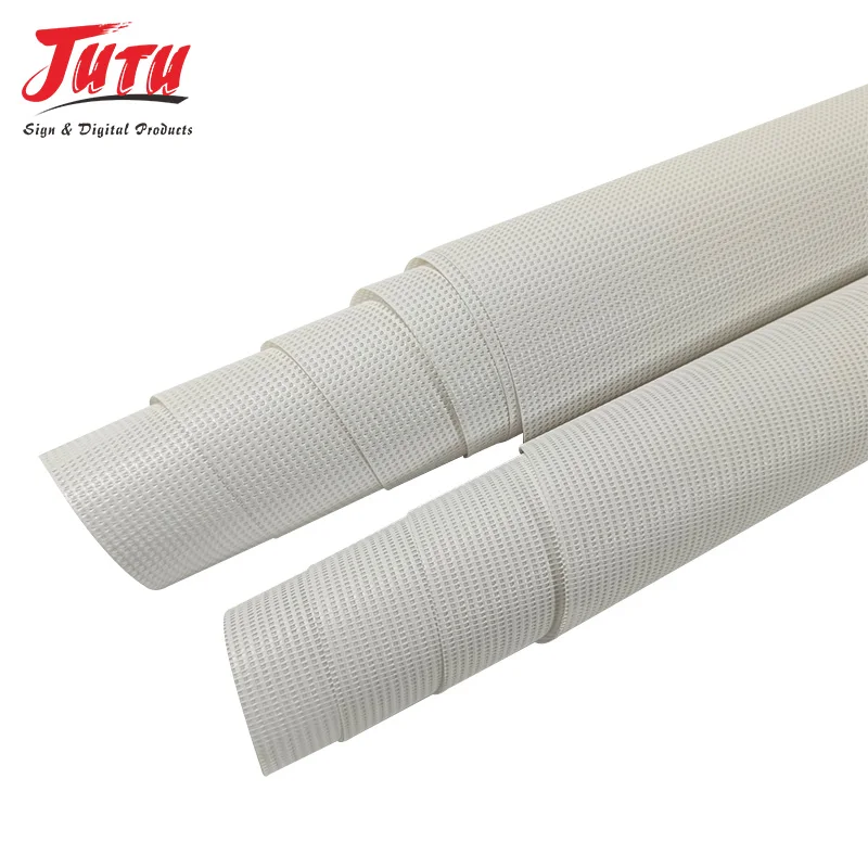 Digital Printing Advertising Material High Quality Mesh PET PVC Black White Banner Roll