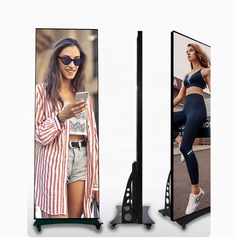 Wifi Floor Stand Wall Mounted Smart Advertising Outdoor Indoor Commercial digital billboard Banner Portable Display  Led Poster