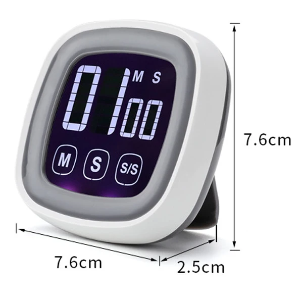 hot sale touch mode large screen digital kichen timer