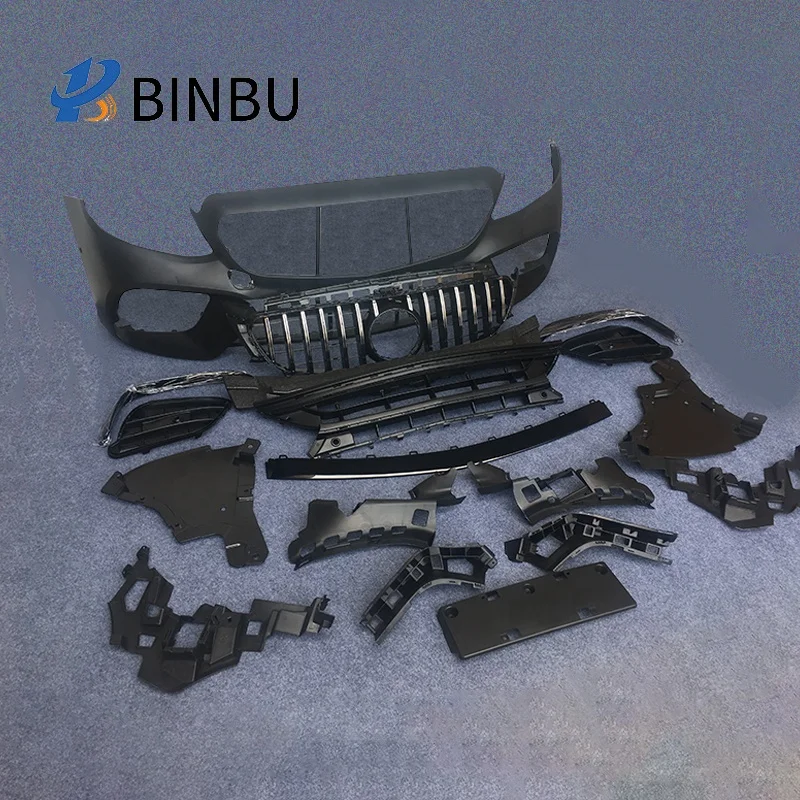 FOR Mercedes Benz E-class w213 modification and upgrading e63s sports front bumper grille AMG body kit