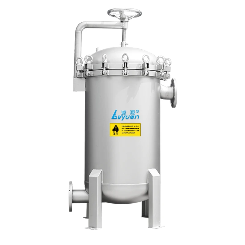 Hot sale stainless steel high efficiency Filter bag type pre filtration oil filter with housing for edible oil