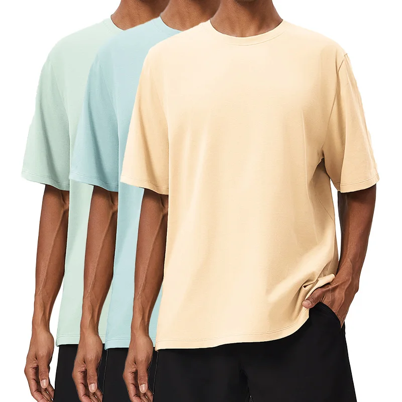 1003 XXL 100%cotton Workout Shirts for Men Short Sleeve Athletic Gym Active T Shirt Moisture Wicking running activewear