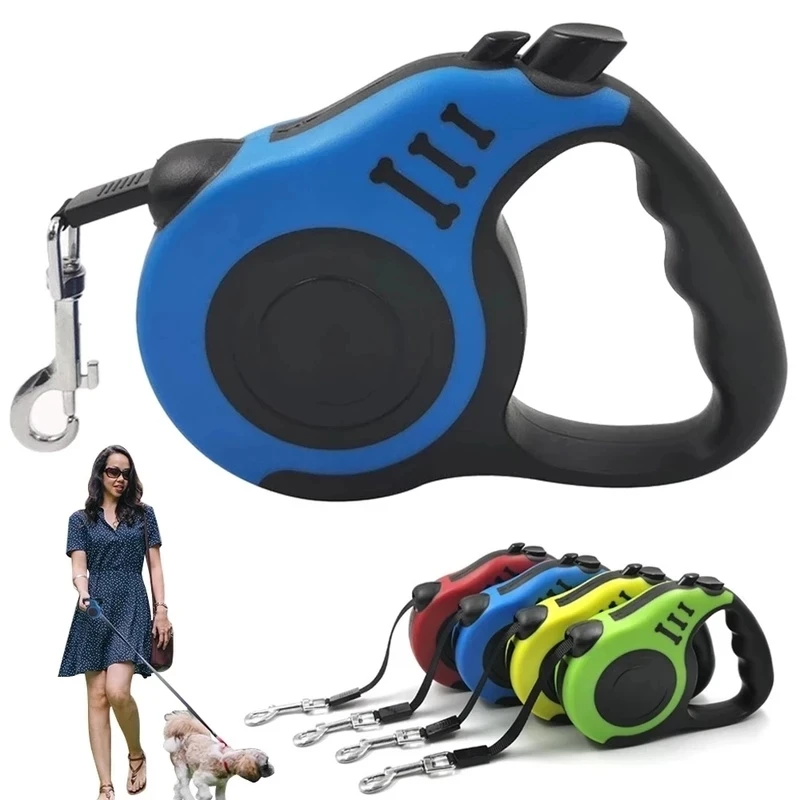 
5M Retractable Dog Leash Pet Running Walking Extending Lead For Small Medium DogTraining Dog Leash Pet Products Wholesale 