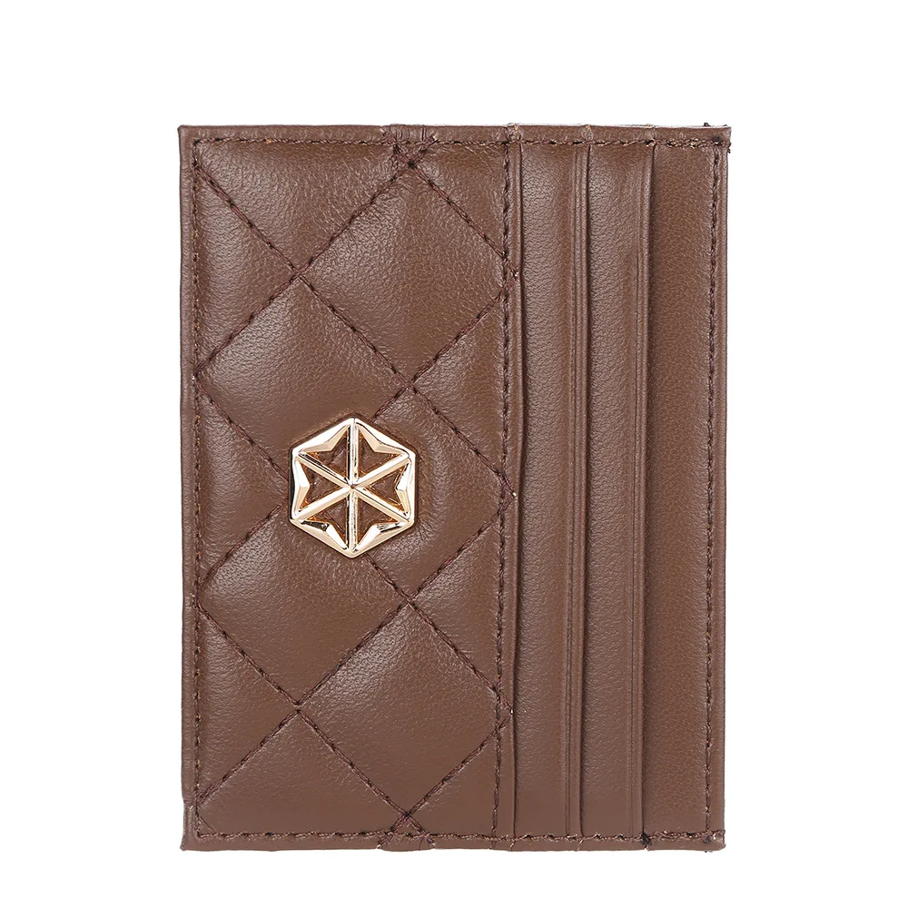 Slim Minimalist Card Holder Wallet Case Ladies Money Wallet Mini Coin Pockets Leather Card Bag