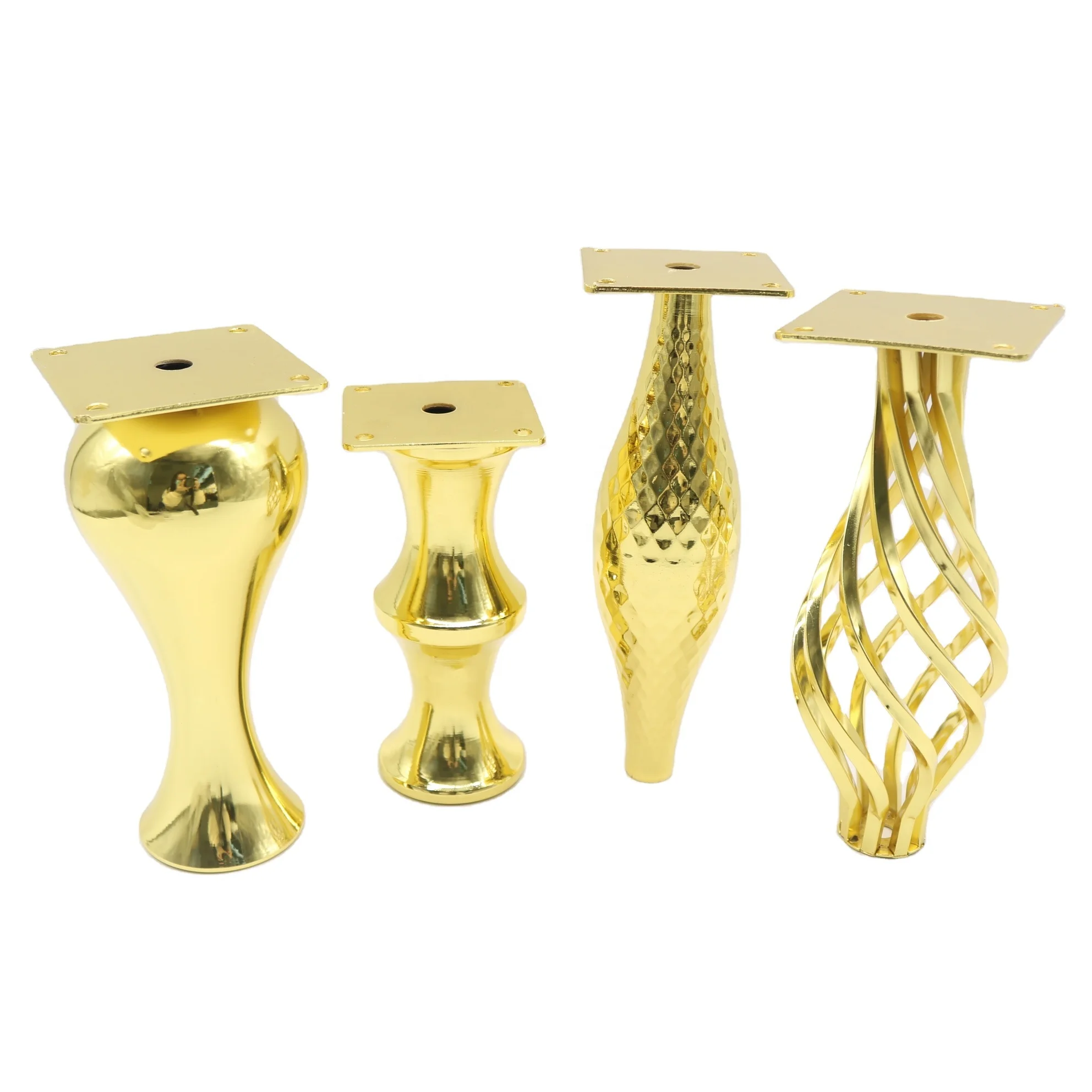 Pretty Design Iron Metal Golden Round Tube Cone Chair Steel Home Coffee Table Modern Sofa Tables Part Leg Hardware Accessories