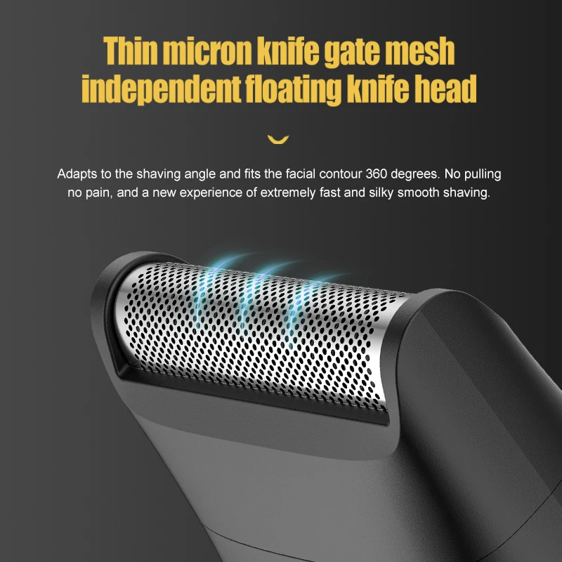 Resuxi LK-889 Professional Waterproof Hair Clipper Men Rechargeable Cordless Electric Razor 6 In 1 multifunctional hair trimmer