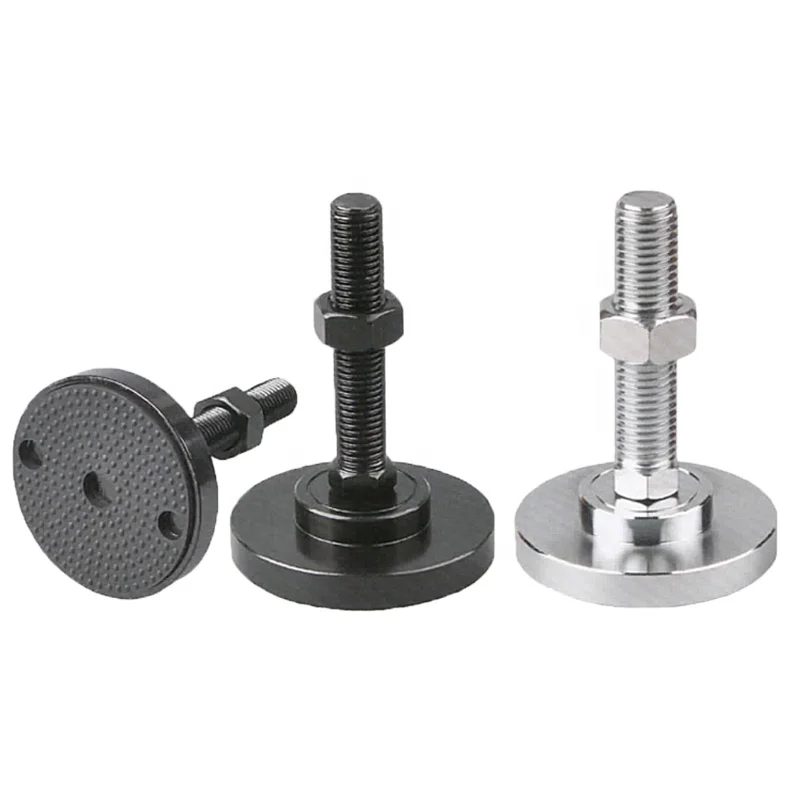 Heavy duty Steel leveling feet support feet with anti-slip rubber pad adjustable feet