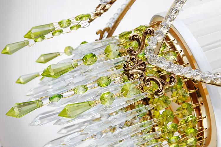 green antique elegant  luxury quality decorative copper crystal chandelier pendant lamp lighting with lantern lights