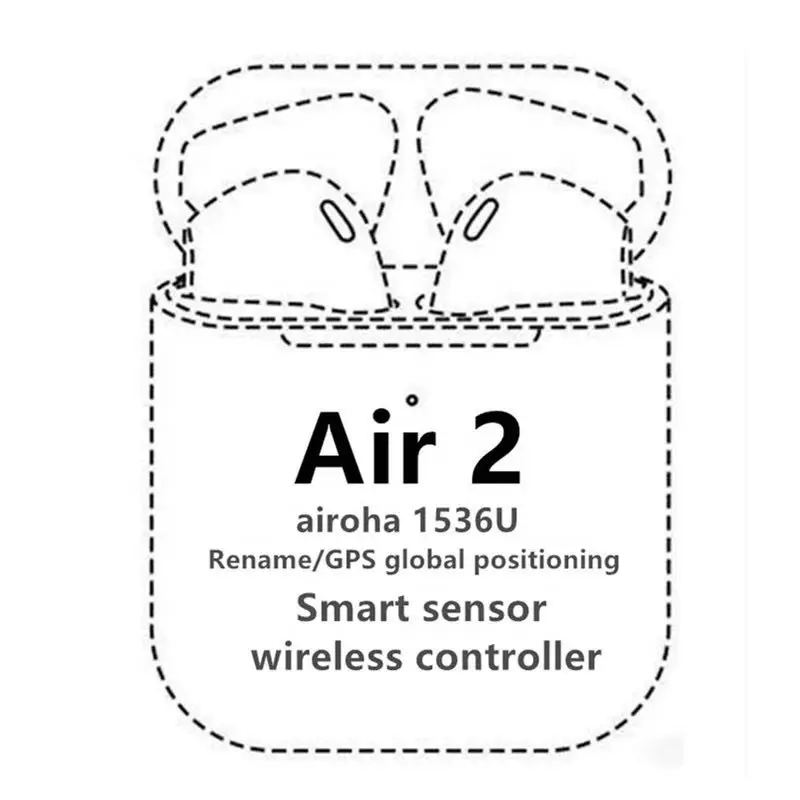 Переименование GPS сенсорного управления 1:1 Gen 2 Airoha 1536U чип 2-го поколения Tws Air2 Air 2