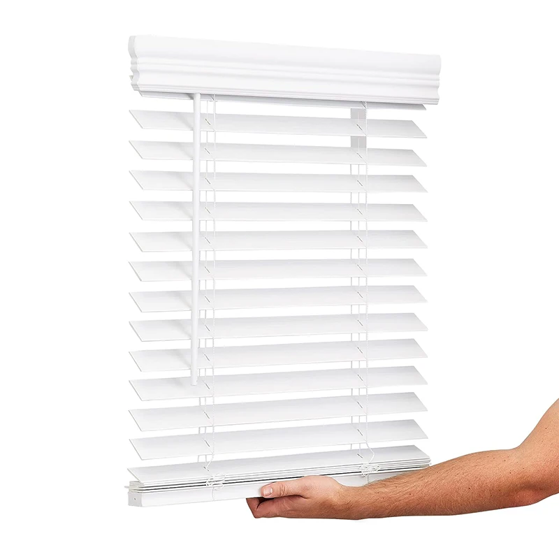 Wholesale Custom Roll Up Window Shades Wooden Blinds for Windows and Faux Wood Blinds