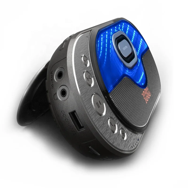 рекордер FM радио часы громкий эквалайзера звука 3D света беспроводной корпус стерео колонки с 2200 мАч power bank