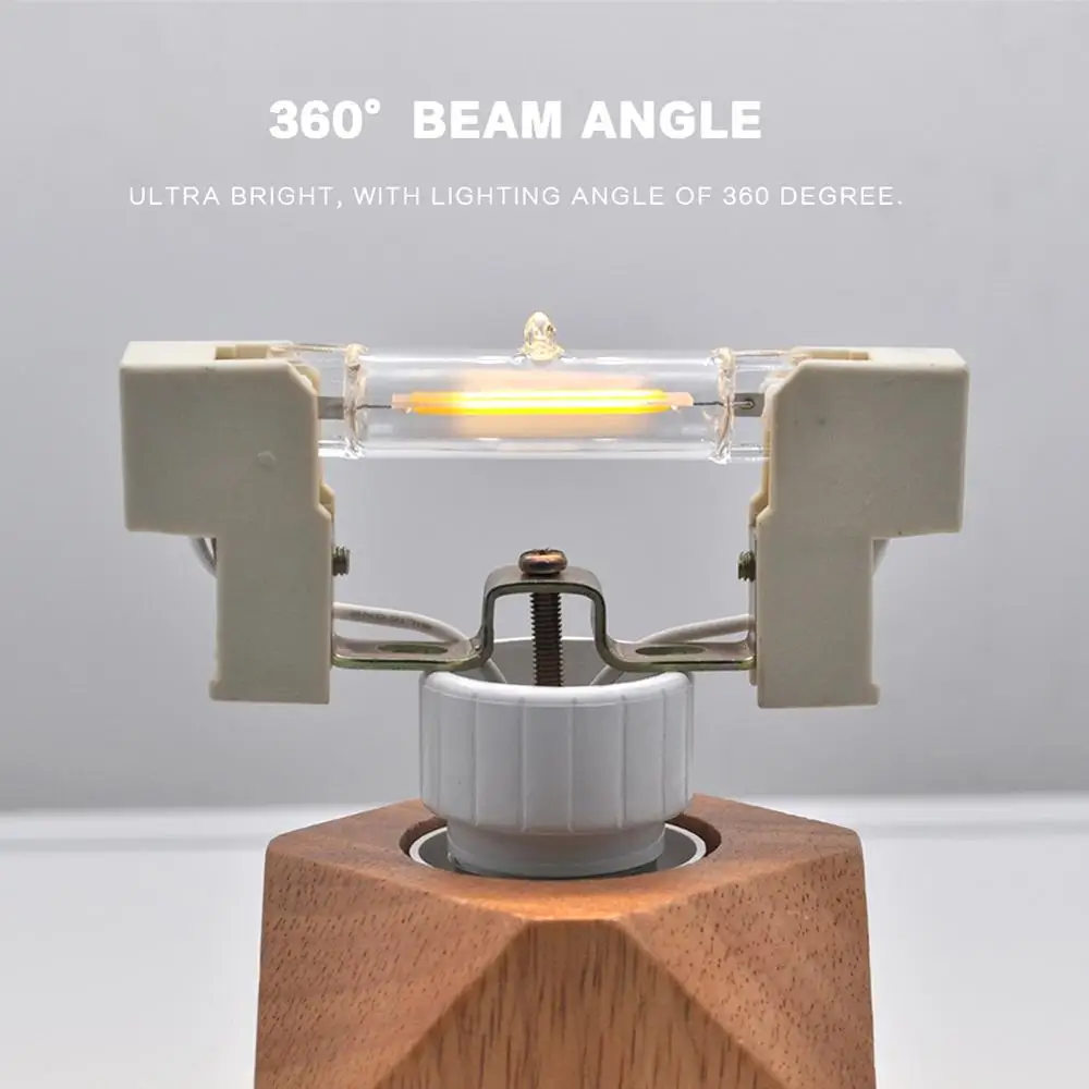 LED R7S Glass Tube COB Bulb 78MM 8W 118MM 13W R7S Corn Lamp J78  Replace Halogen Light 50W 90W AC 220V 230V dimmable led bulb