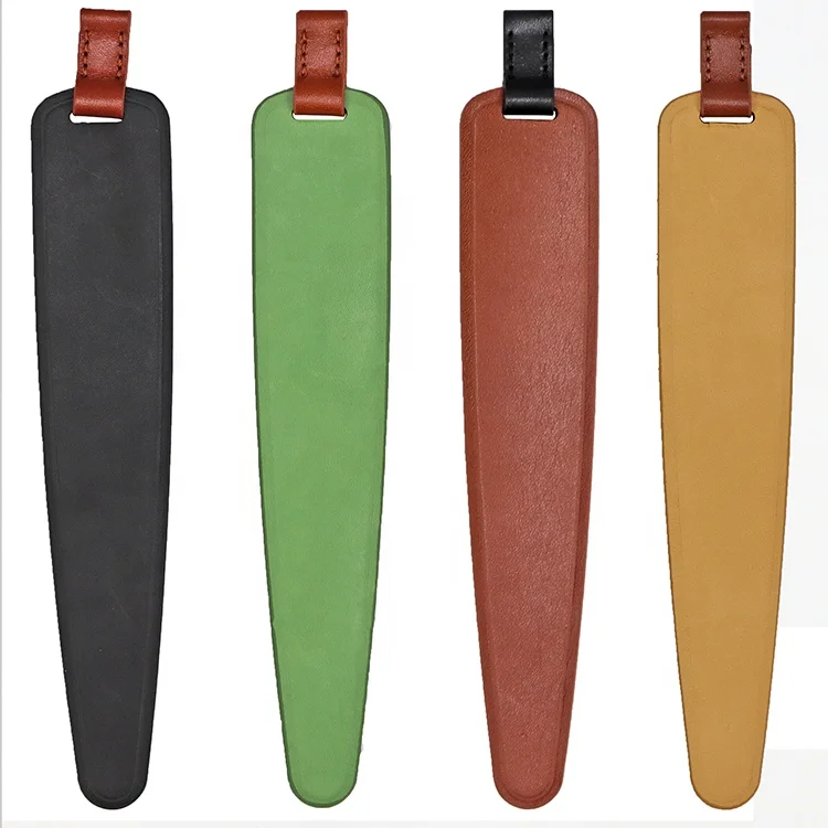 Cute Radish Shape Personalized Custom Made Single Leather Bookmark