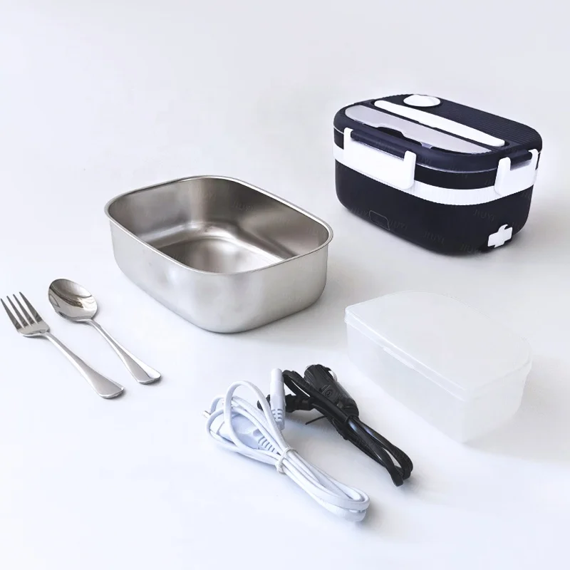 80W Electric Lunch Box Food Heater 12V/24V/110V Portable Food Warmer 3 in 1 Heated Lunch Boxes for Adults,  for Car/Truck/Office