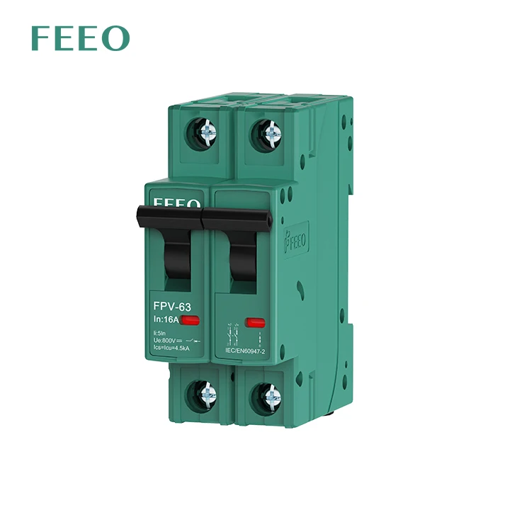 FEEO PV System Circuit Breaker 2p MCB for solar dc
