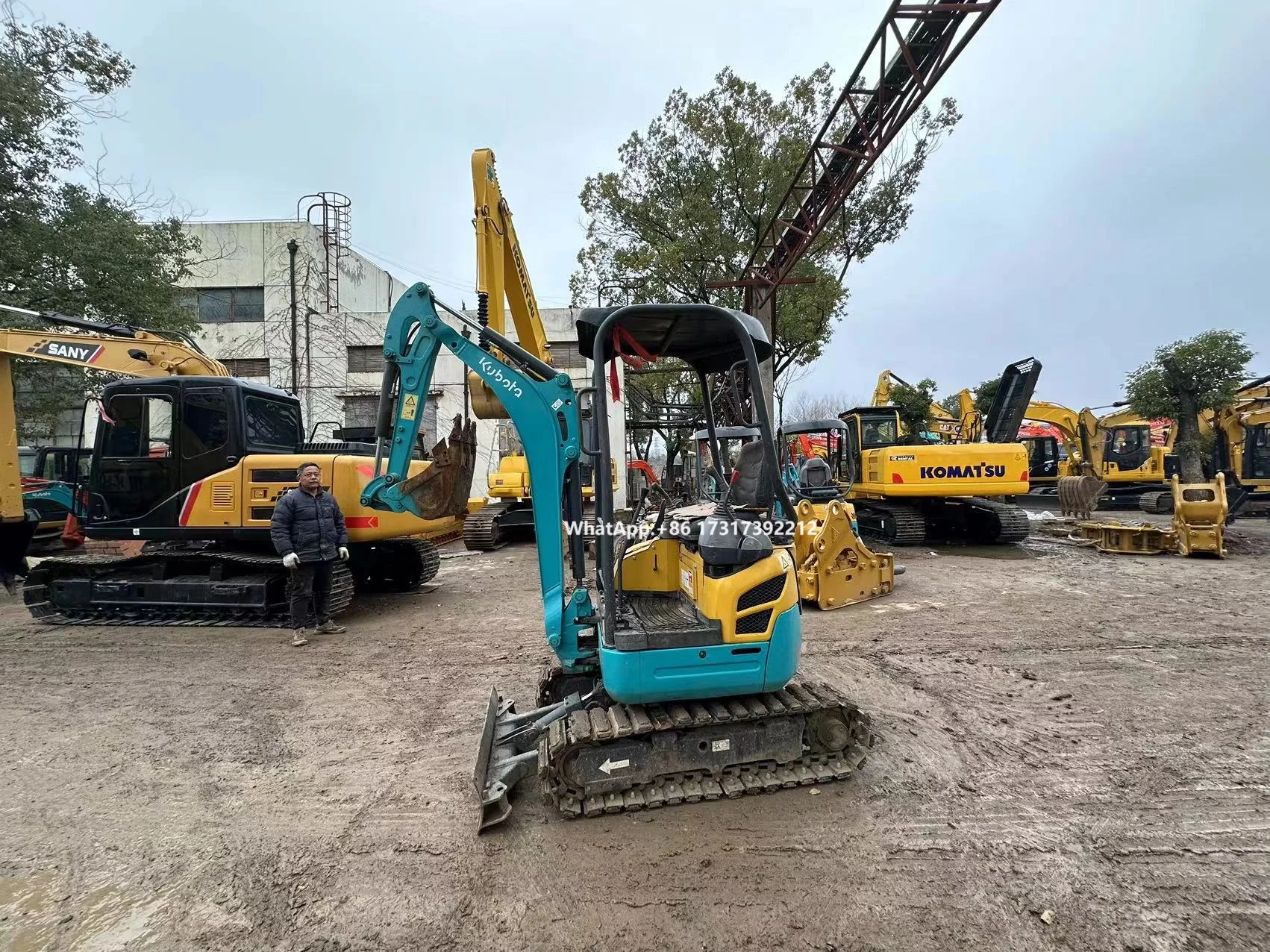 Kubota U15 Kubota engine backhoe hydraulic excavator machine for farm construction