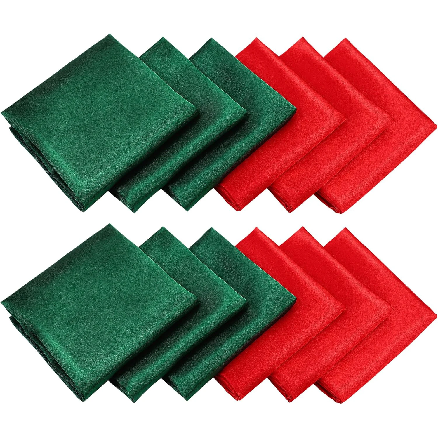 Рождественские атласные салфетки мягкие квадратные свадебные столовые 20x20 дюймов для рождественской вечеринки свадьбы