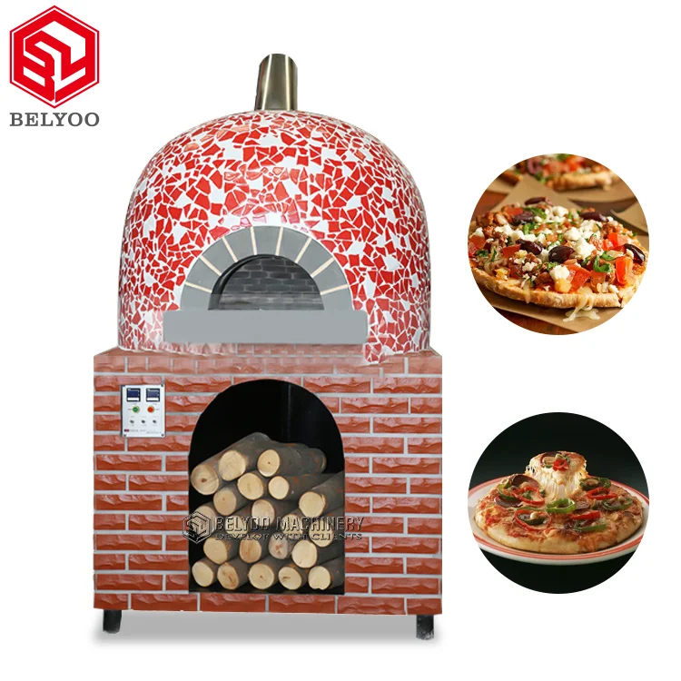 Manufacturer Outdoor Napoli 1200 1400 1600 Mm Gas Wood Fired Pizza Oven Commercial