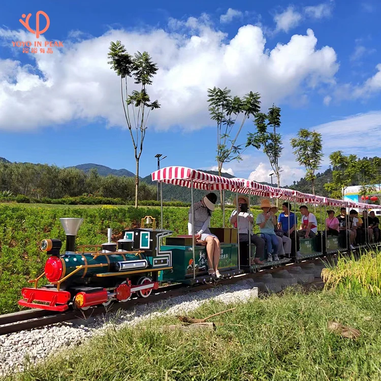 Factory Direct Family Rides Locomotive Theme Railroad Express Miniature Railway Track Train Amusement Park Bullet Train For Kids