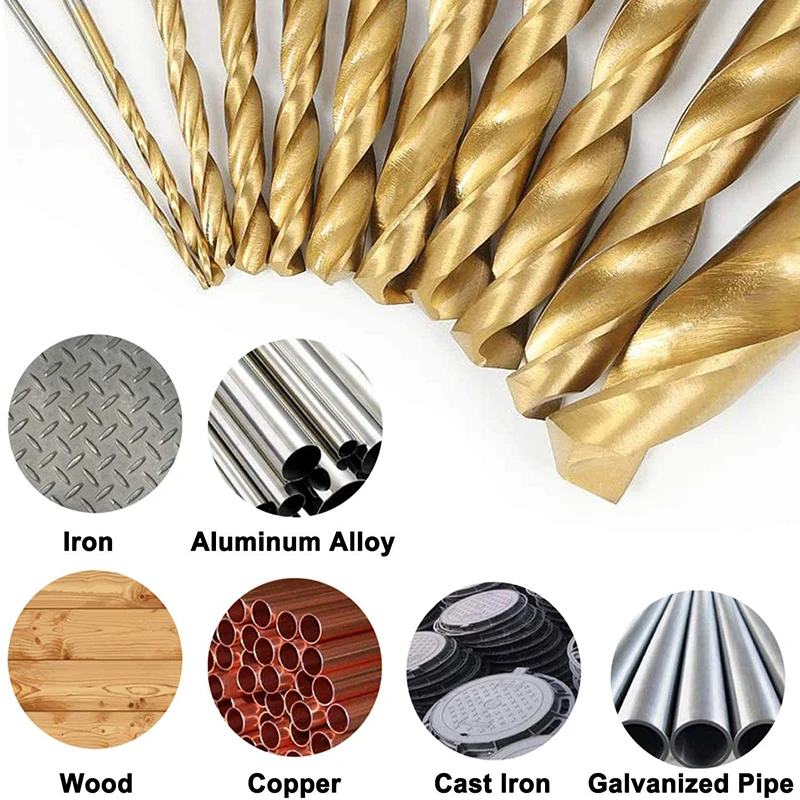 Hot Sale 230pcs Lot Titanium Step Drill Bits HSS Power Tools HSS Metal Drilling
