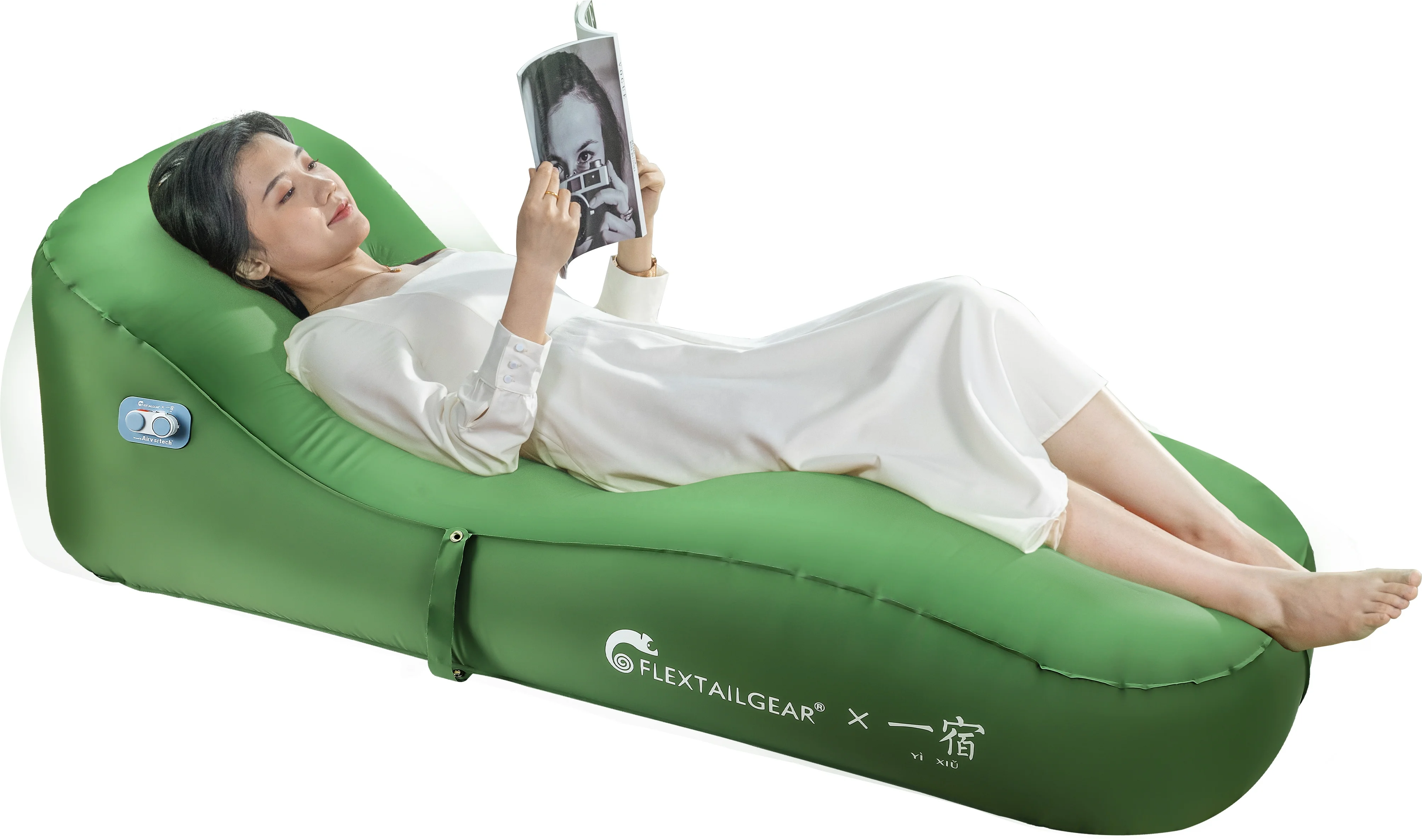 2023 Fast inflatable air sofa bag inflatable lounger oneclick automatic air sofa for camping&hiking