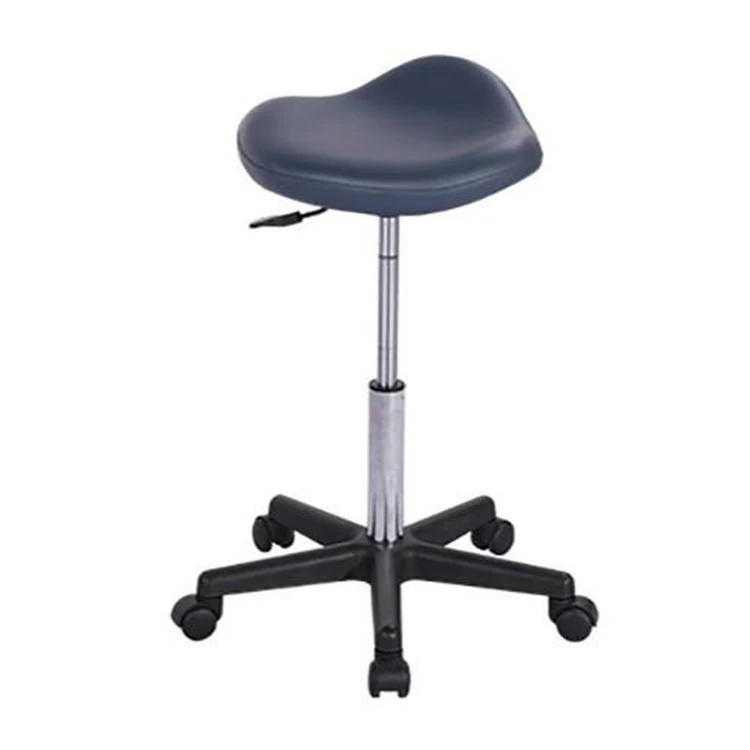 Hi5 Professional Hot Selling Nylon Base Adjustable Height Ergonomic Computer Office Home Stool Swivel Stool Rolling Stool
