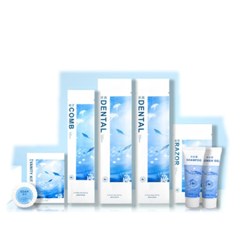 Custom Personalized Disposable Guest Toiletries Biodegradable Eco Friendly Hotel Amenities