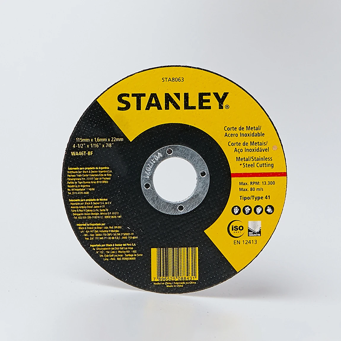 Factory hot sale 115X1.6X22.2mm 4.5 INCH Stainless steel cutting disc for angle grinders abrasive discs with wholesale price