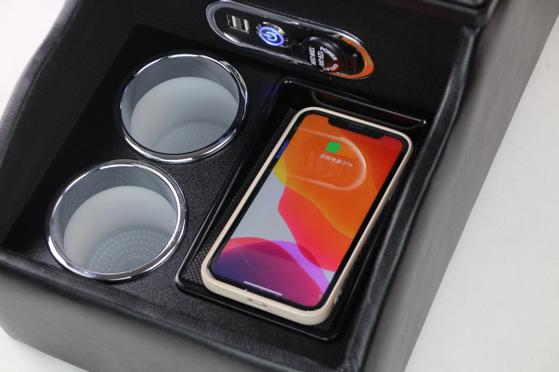 Can be wholesale and customized General car backseat central storage box water cup holder multifunctional armrest box