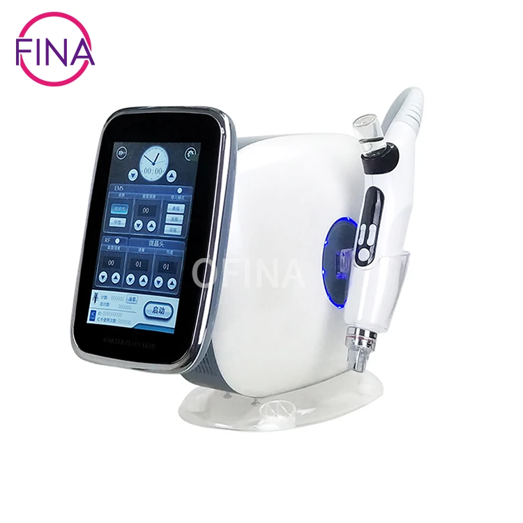 EMS Microneedle RF Machine No Needle Meso Mesotherapy Gun Injector Face Lifting Water Injection Anti Aging Salon Beauty Device