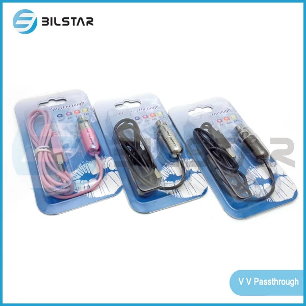  BILSTAR VV Passthrough Mini eGo USB зарядное устройство переменного напряжения для электронной сигареты 510 испаритель