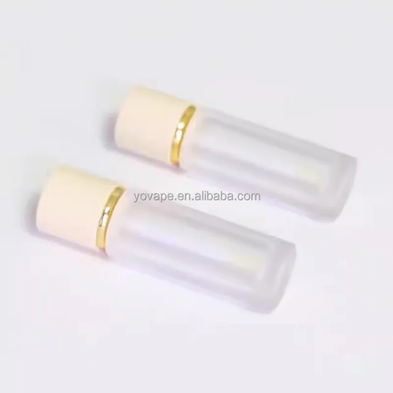 Empty makeup tool 5ml 5 ml lipstick tube cosmetic lip balm glaze bottle container pink lip gloss tubes packaging with applicator