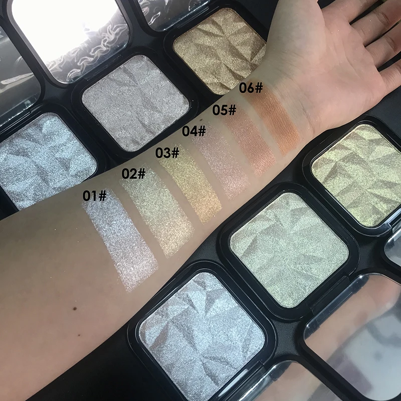 wholesale highlighter private label body shimmer with mirror makeup organic korean makeup products