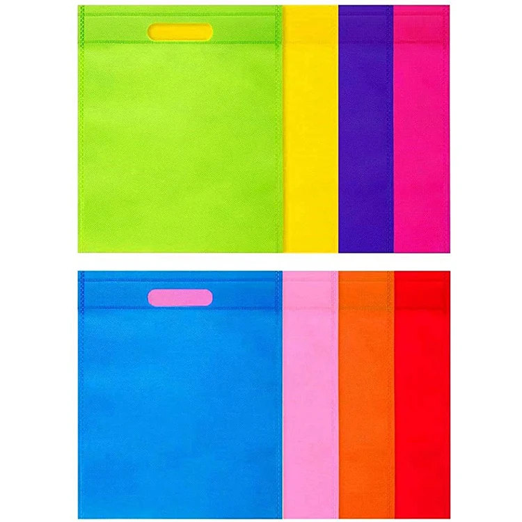 
Shopping Bag with Logs Eco Friendly Promotional Shopping Environmental D Cut Handle Non-woven Fabric Accept Customized Logo 