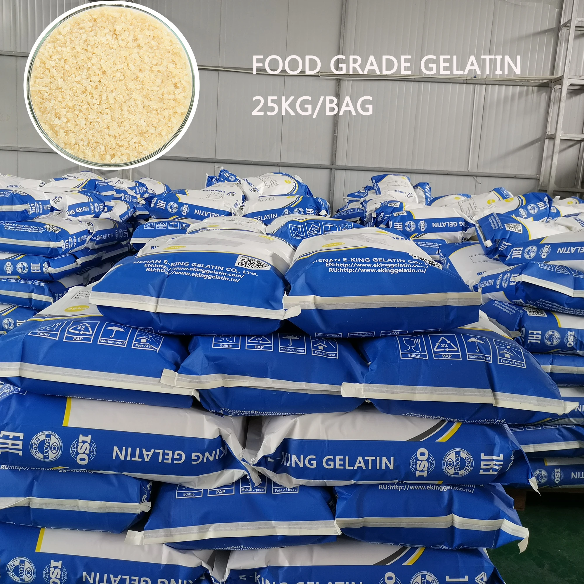 25KG BAG Packaging 250 Bloom Kosher Halal Beef Gelatin Powder