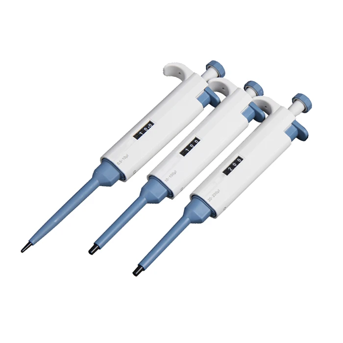 Laboratory liquid adjustable volume pipette gun single channel manual pipette automatic micropipette fixed volume