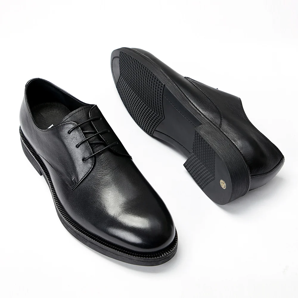 
New fashion leather oxfords fine pigskin lining low heel Rubber Outsole dress shoes for men 