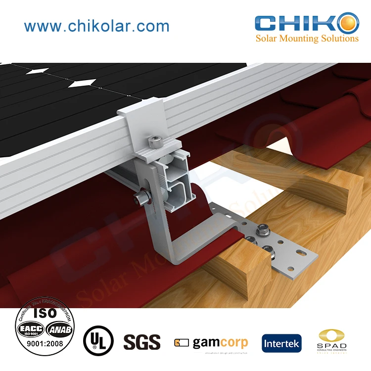 High Quality Tile Roof Solar Mounting Rack and Photovoltaic System for Solar Rooftop Support