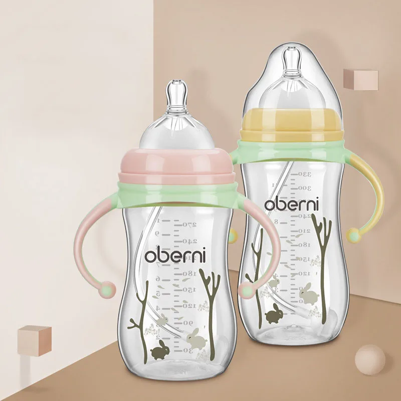 Event Wholesale Anti-Drop And Anti-Flatulence With Cow Baby Silicone Feeding Bottle