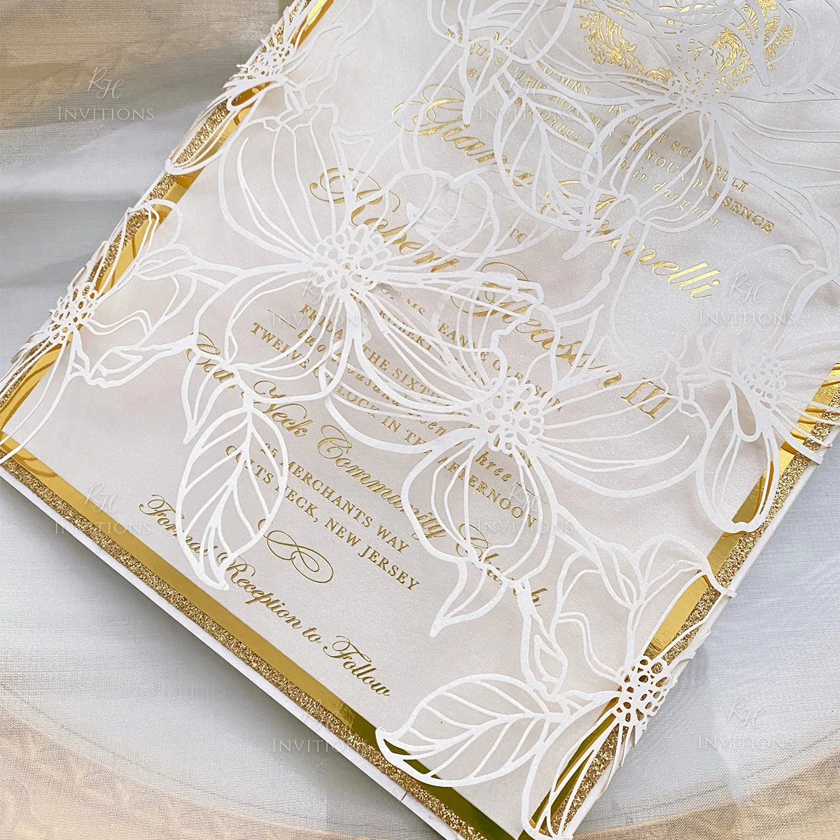 Wedding Card Turkish Tri Fold Wedding Invitation Laser Cut Wedding Cards