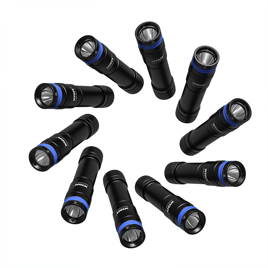 Xtar D20B SOS Function Portable Rotary Switch 1000 Lumens Led Waterproof Underwater 50m Skin Diving Flashlight Torch
