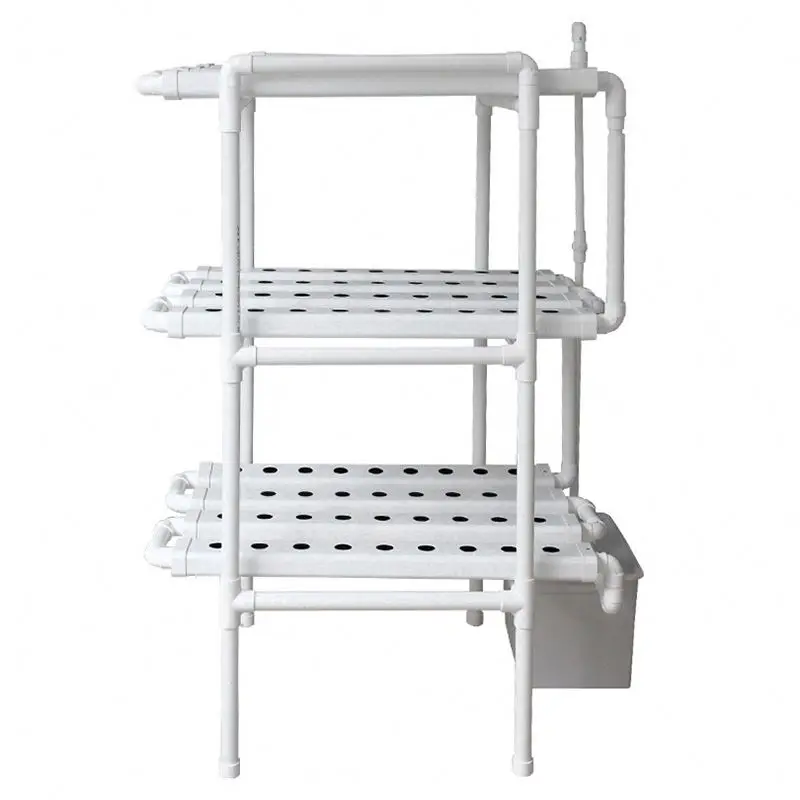 hydroponics system with 108 Holes Kits Vertical Hydroponic Growing Systems PVC 90*50mm channel